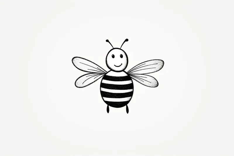 How to Draw a Cartoon Bee