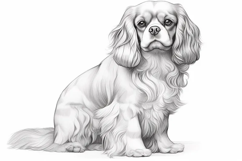 How to Draw a Cavalier King Charles Spaniel