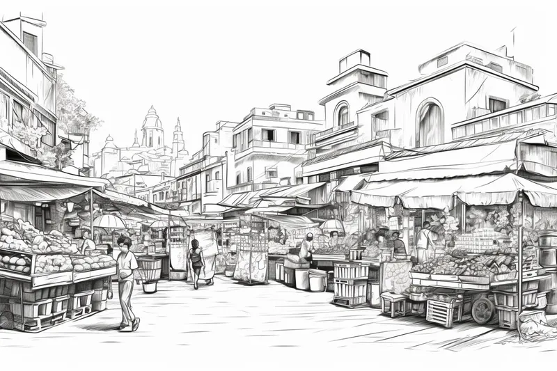 How to Draw a City Market