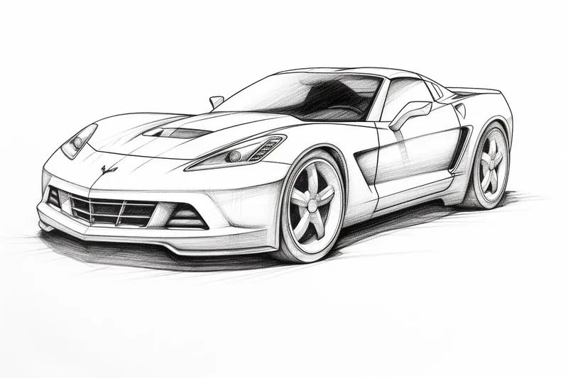 How to Draw a Corvette