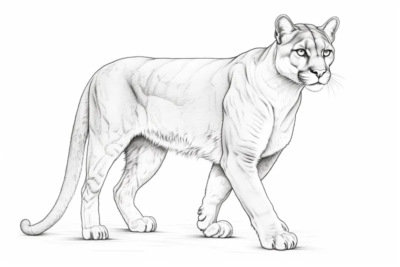 How to Draw a Cougar