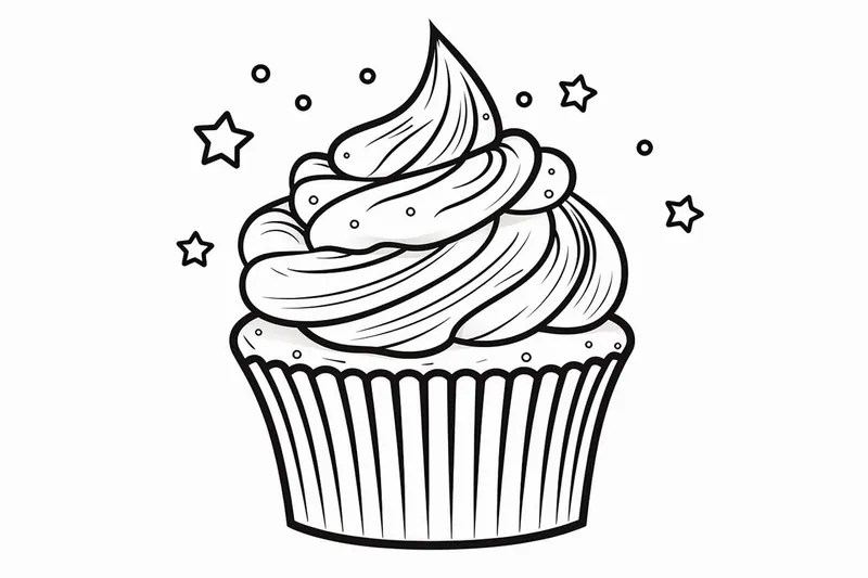 How to Draw a Cupcake Step by Step