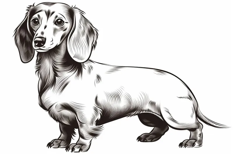 How to Draw a Dachshund