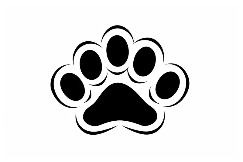 How to Draw a Dog Paw Print