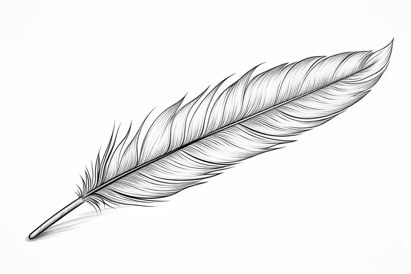 How to Draw a Feather