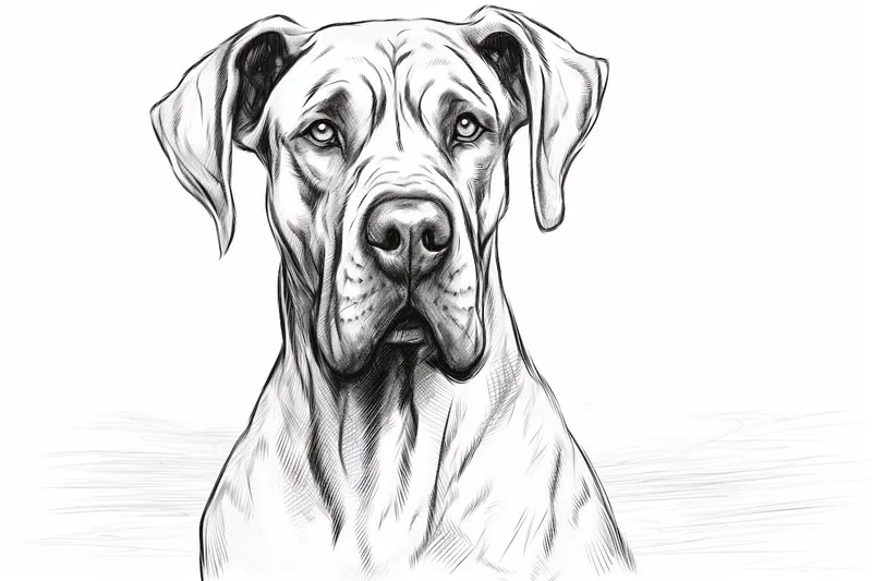 How to Draw a Great Dane