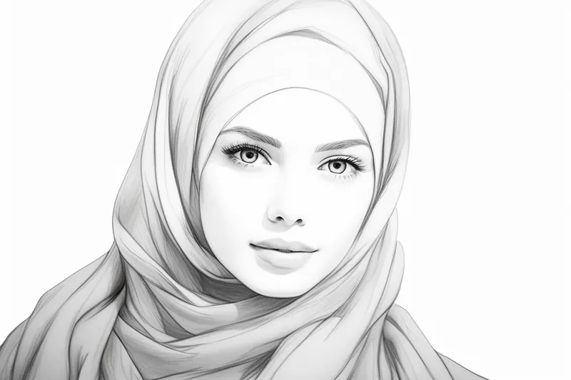 How to Draw a Hijab