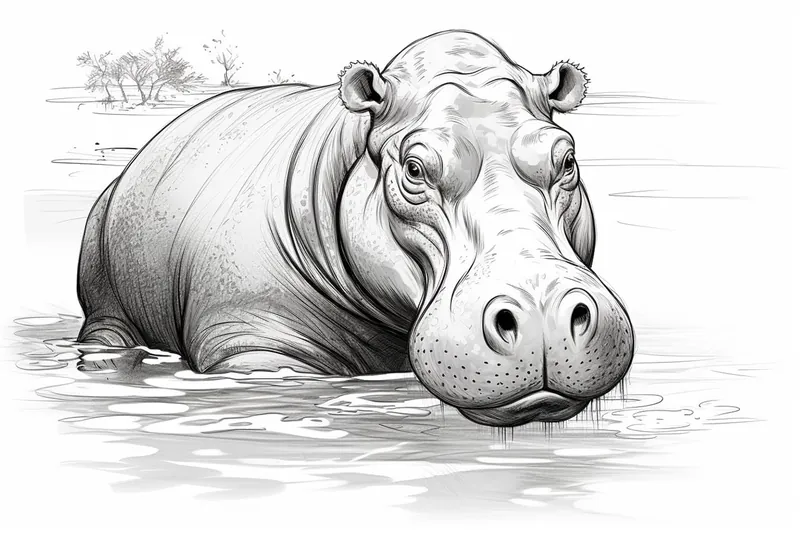 How to Draw a Hippopotamus