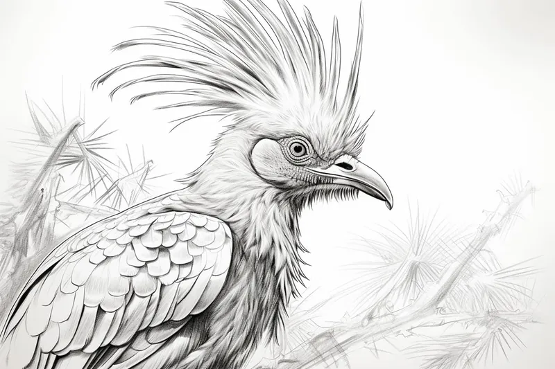 How to Draw a Hoatzin