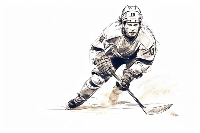 How to Draw a Hockey Player