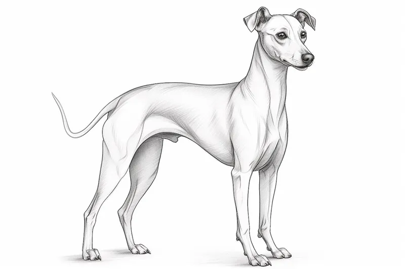 How to Draw an Italian Greyhound
