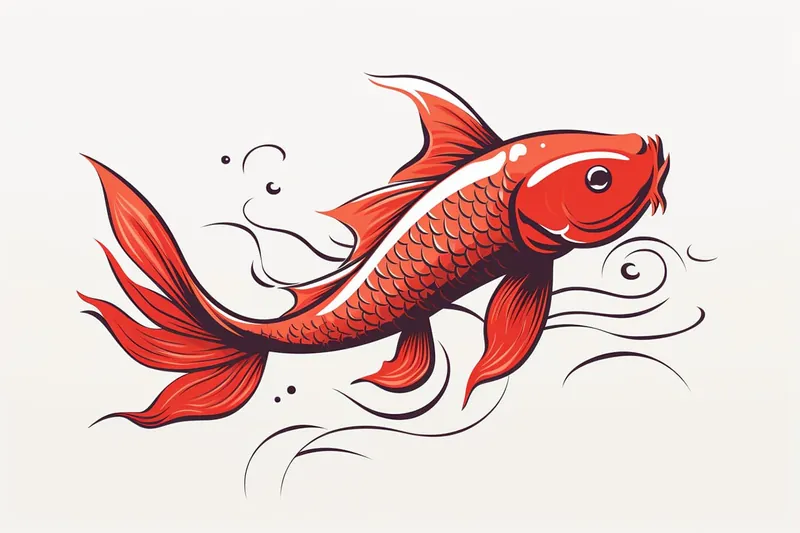 How to Draw a Koi Fish