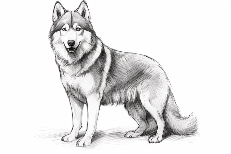 How to Draw a Labrador Husky