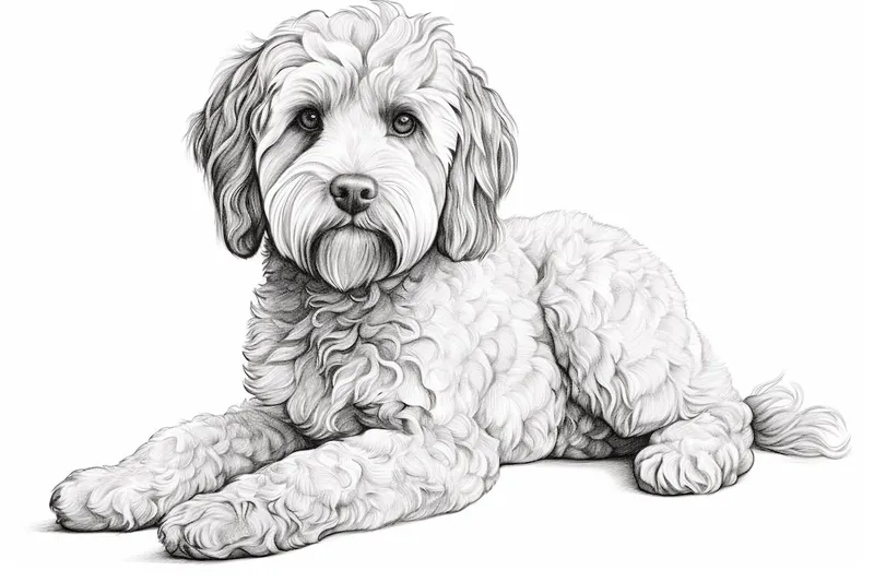 How to Draw a Lagotto Romagnolo