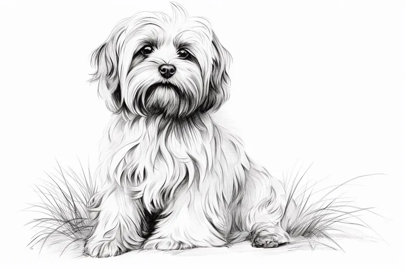 How to Draw a Lowchen