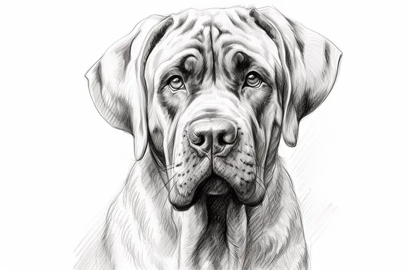 How to Draw a Mastiff