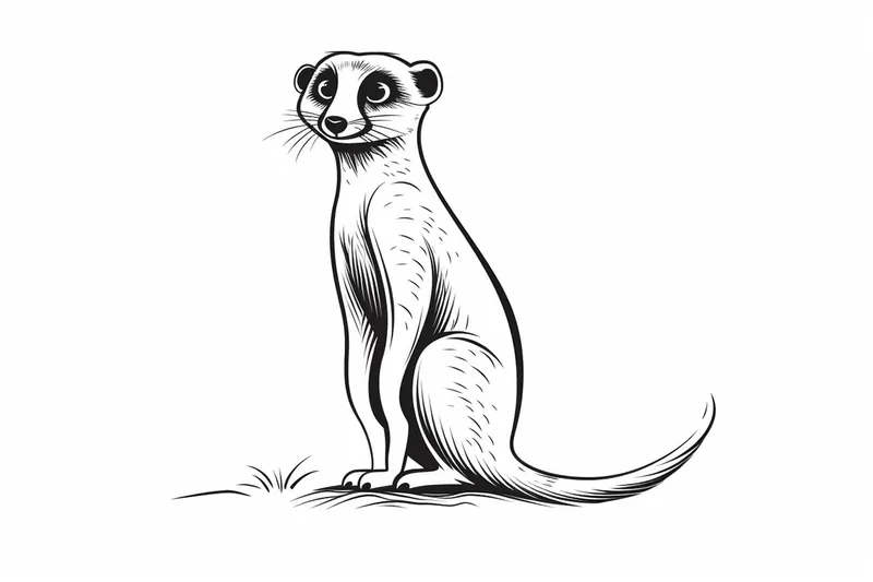 How to Draw a Meerkat
