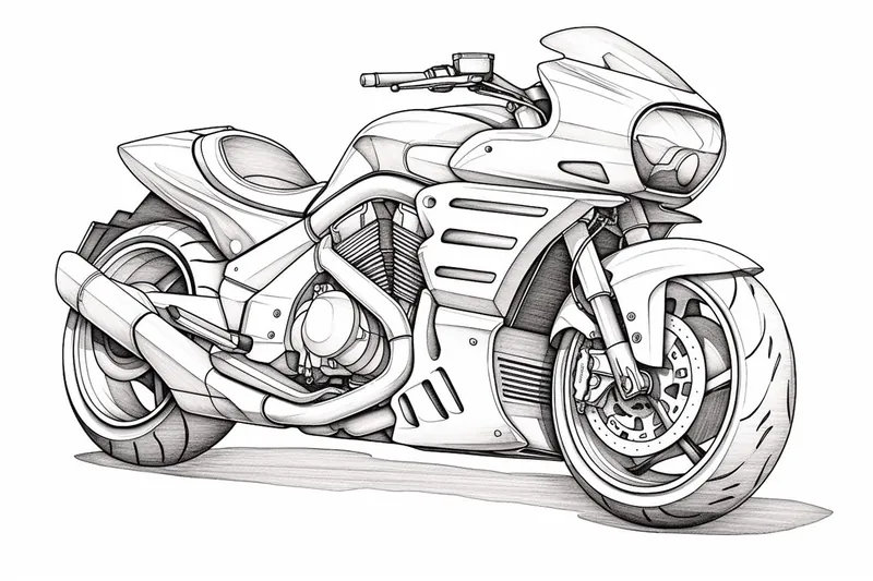 How to Draw a Motorcycle