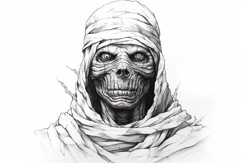 How to Draw a Mummy