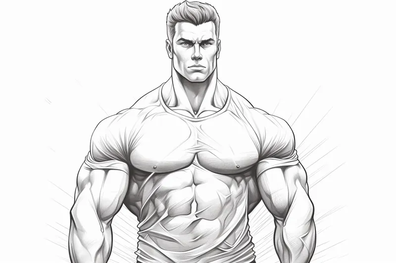 How to Draw a Muscular Man