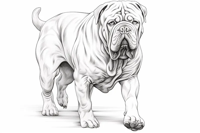 How to Draw a Neapolitan Mastiff