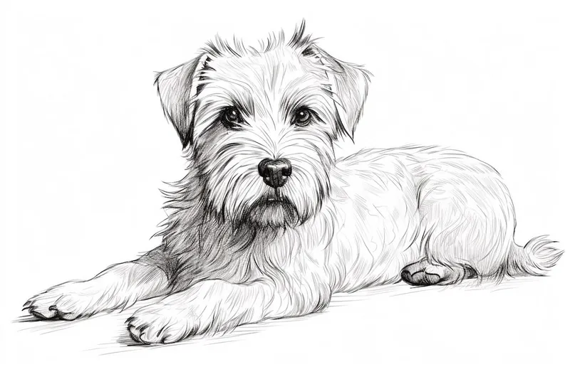 How to Draw a Norfolk Terrier