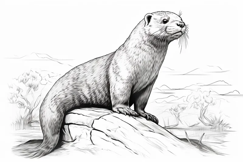 How to Draw an Otter