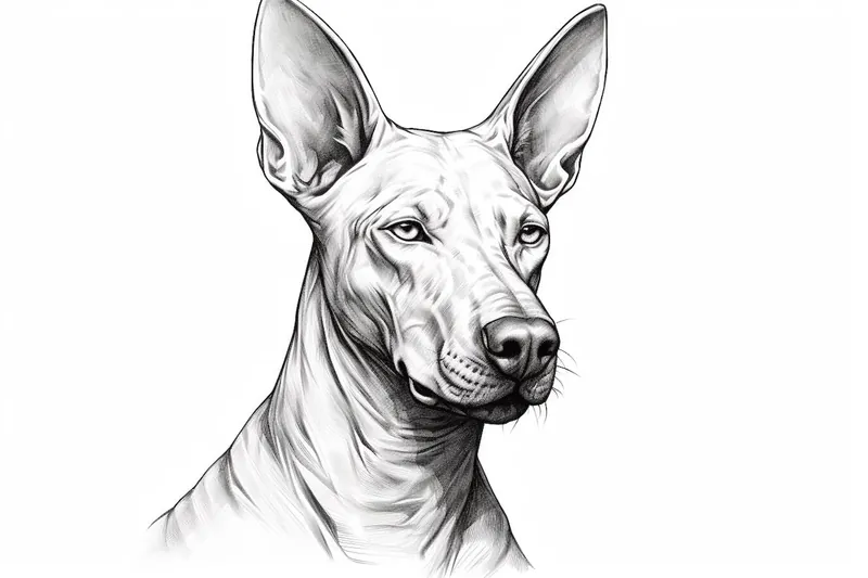 How to Draw a Pharaoh Hound