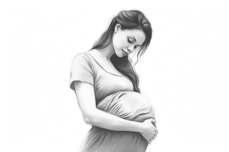 How to Draw a Pregnant Woman