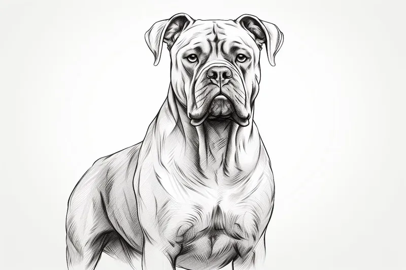 How to Draw a Presa Canario