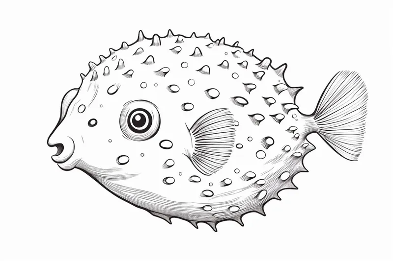 How to Draw a Pufferfish