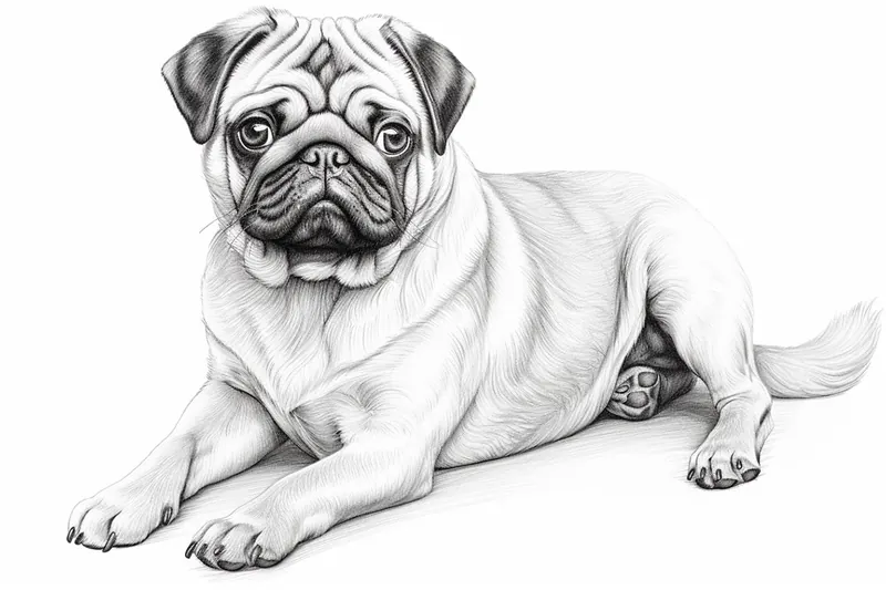 How to Draw a Pug