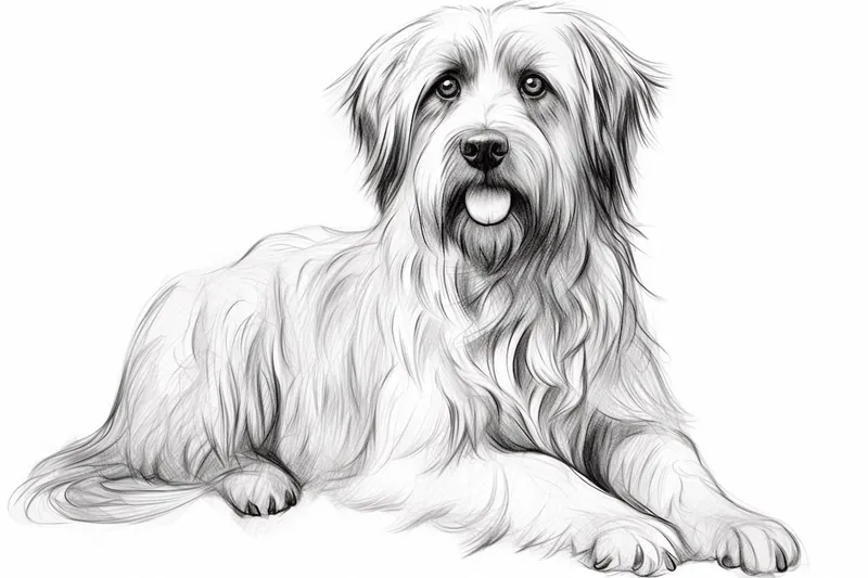 How to Draw a Pyrenean Shepherd