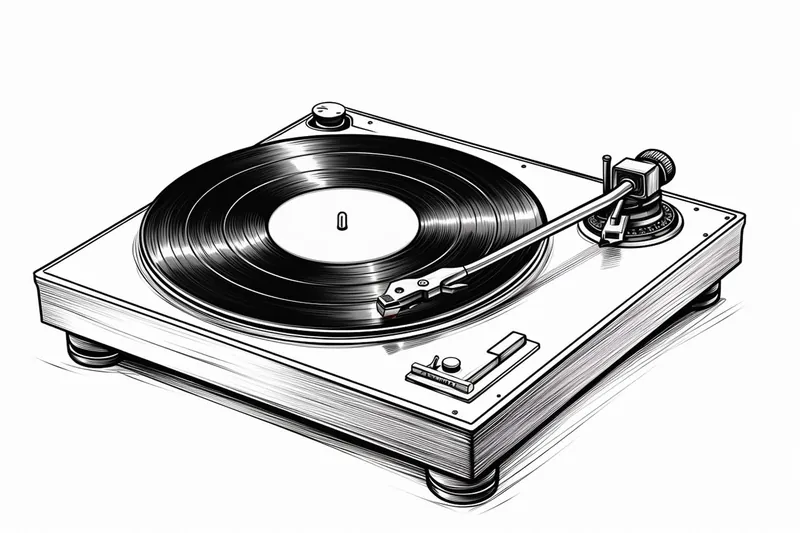 How to Draw a Record Player
