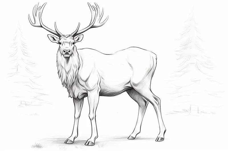 How to Draw a Reindeer