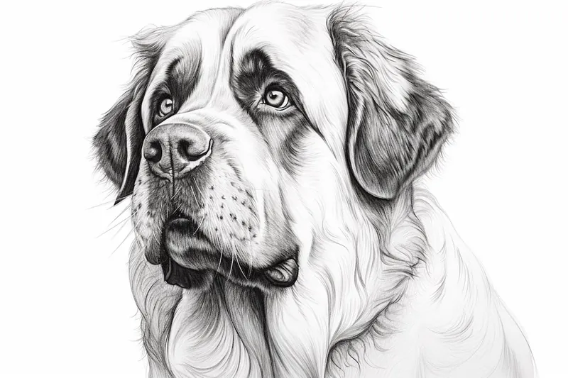How to Draw a Saint Bernard