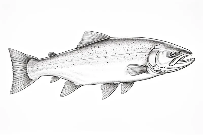 How to Draw a Salmon