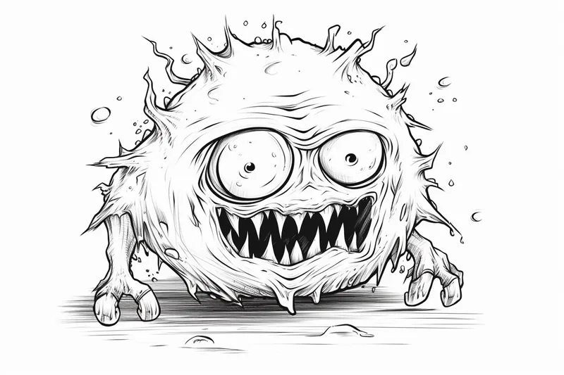 How to Draw a Scary Monster