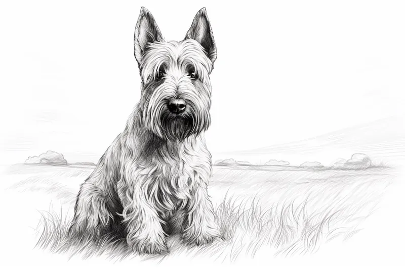 How to Draw a Scottish Terrier