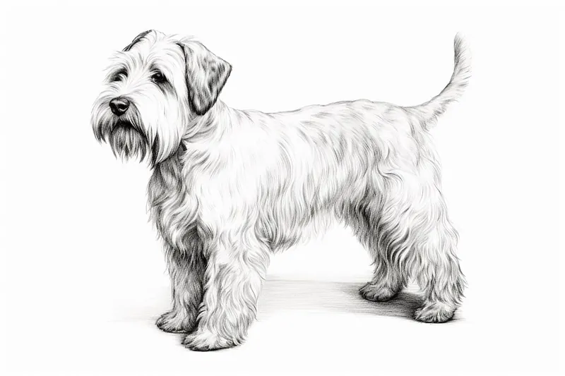 How to Draw a Sealyham Terrier
