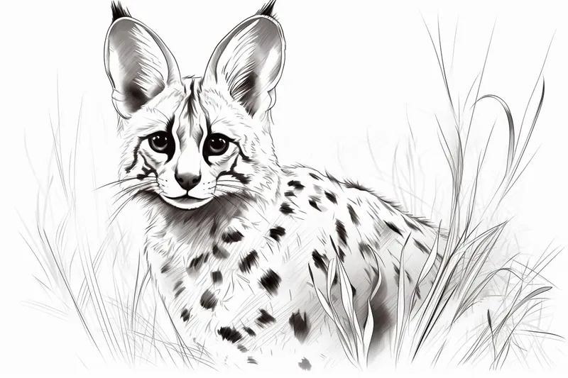 How to Draw a Serval