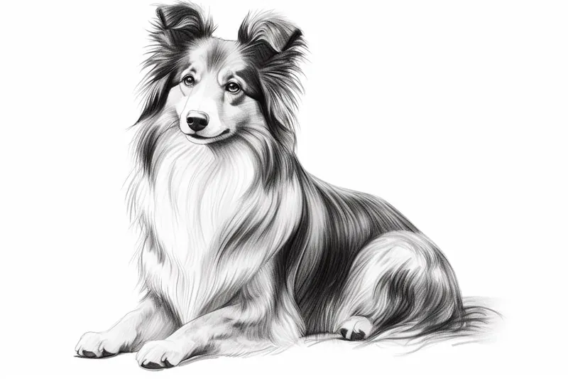 How to Draw a Shetland Sheepdog