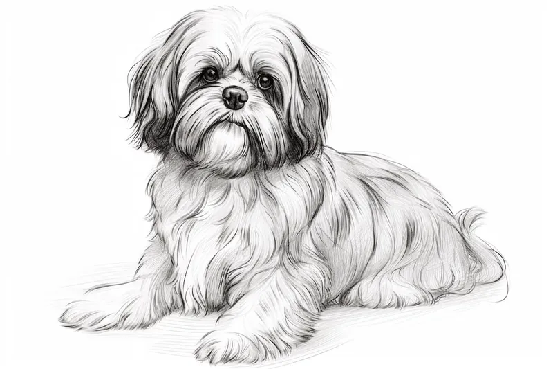 How to Draw a Shih Tzu