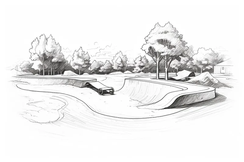 How to Draw a Skate Park
