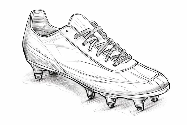 How to Draw a Soccer Cleat