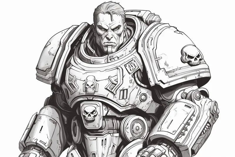 How to Draw a Space Marine