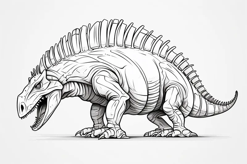 How to Draw a Spinosaurus