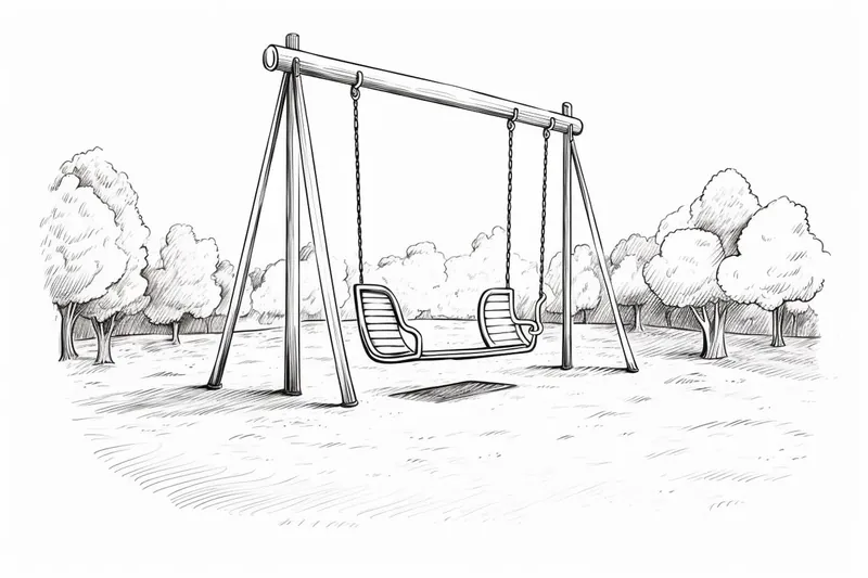 How to Draw a Swing Set
