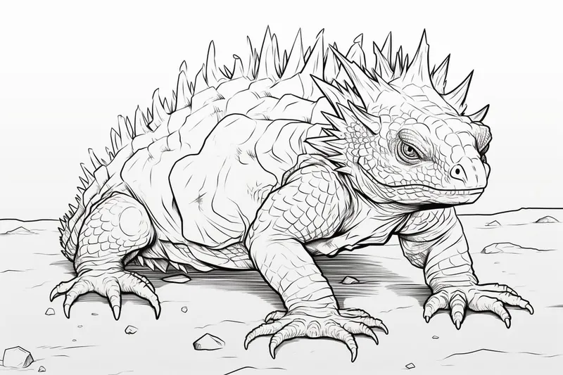 How to Draw a Thorny Devil