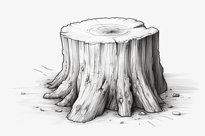 How to Draw a Tree Stump